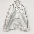 TB UNIFASHION　HINO　日野自動車　ワークジャケット　比翼仕立て　フラップポケット　白　ホワイト　4Lサイズ　古着