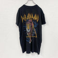 DEF LEPARD　デフレパード　半袖音楽プリントTシャツ　ハードロック　ブラック　Sサイズ　古着