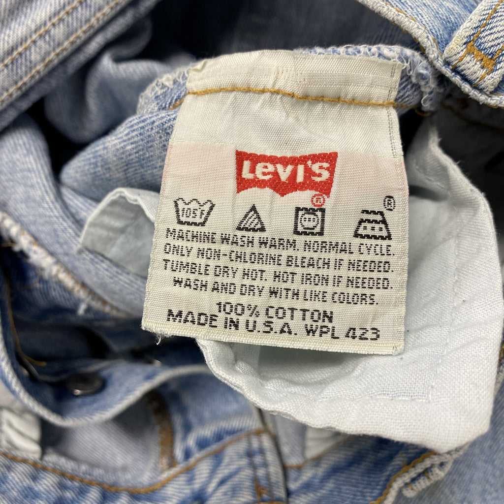 90s　Levi’s　リーバイス　501 STUDENT　デニムパンツ/ジーンズ　ボタンフライ　縦落ち　インディゴ　W29サイズ　　ヴィンテージ　古着