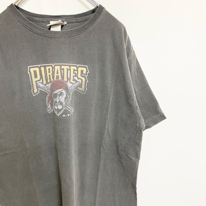 古着 used　majestic　マジェスティック　半袖プリントTシャツ　クルーネック　PIRATES　海賊　Mサイズ