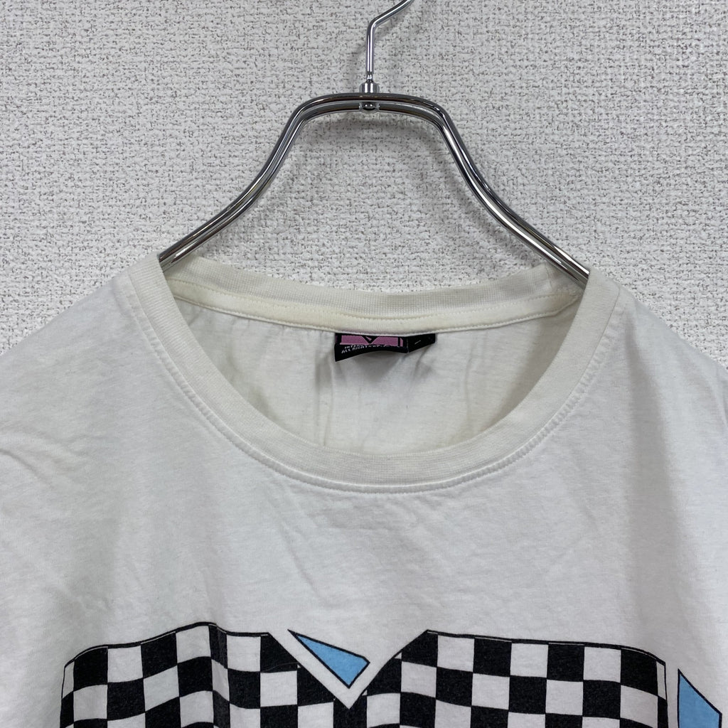 MTV　半袖プリントTシャツ　ロゴプリント　白　ホワイト　Lサイズ　　古着