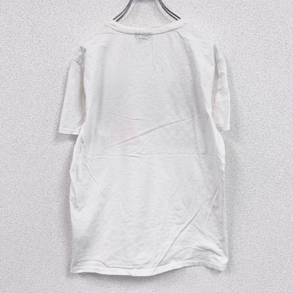 MTV　半袖プリントTシャツ　ロゴプリント　白　ホワイト　Lサイズ　　古着