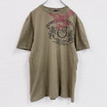 SOUTHERN　半袖プリントTシャツ　カーキ　XLサイズ カットソー メンズ 古着