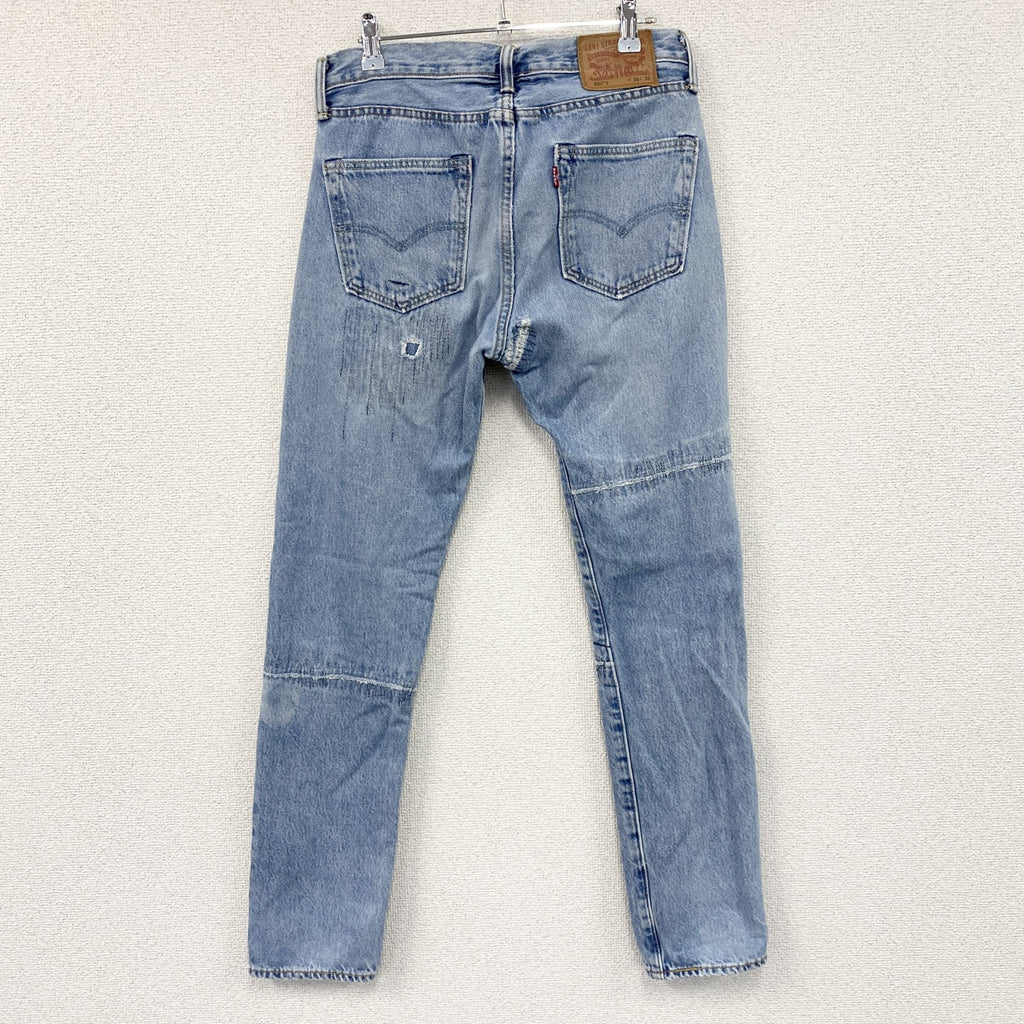 Levi’s　リーバイス　501　デニムパンツ/ジーンズ　リメイク加工　縦落ち　ボタンフライ　インディゴ　W30サイズ　古着