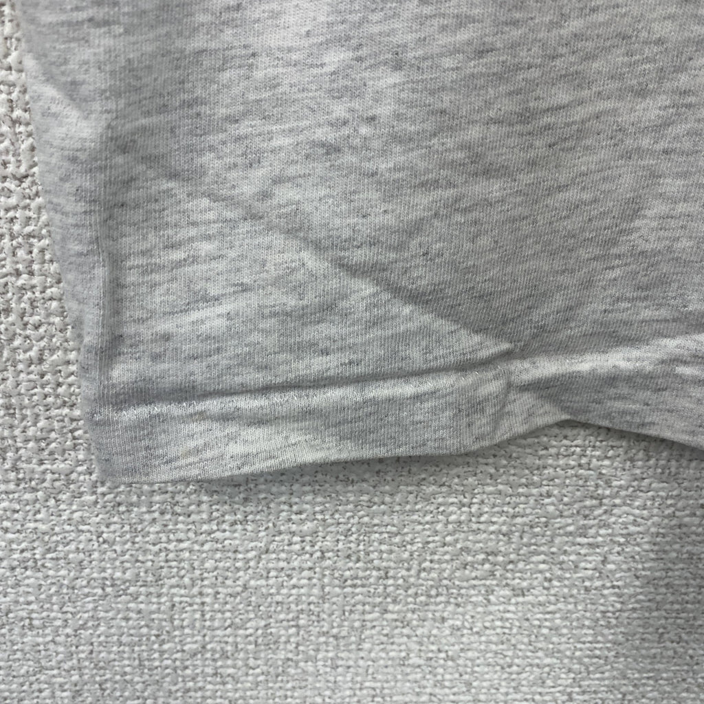 SIGNAL SPORT　シグナルスポーツ　半袖プリントTシャツ　シングルステッチ　霜降りグレー　Mサイズ カットソー メンズ コットン 古着