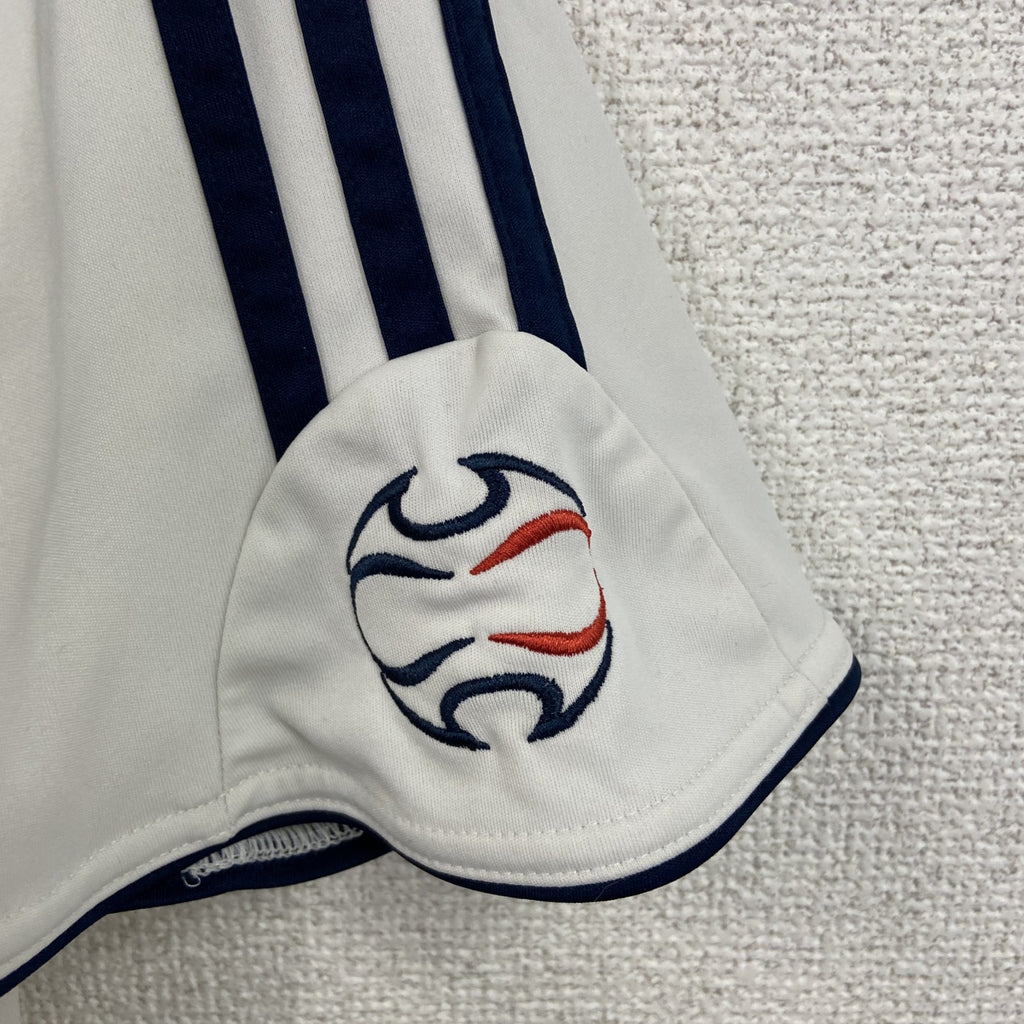 00s　adidas　アディダス　BAVERN MUCHEN　ゲームシャツ　ヴィンテージ　白　ホワイト　Mサイズ　古着