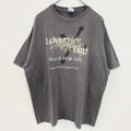 GILDAN　ギルダン　半袖デザインプリントTシャツ　フェード　ビックシルエット　クルーネック　灰色　グレー　XLサイズ　古着