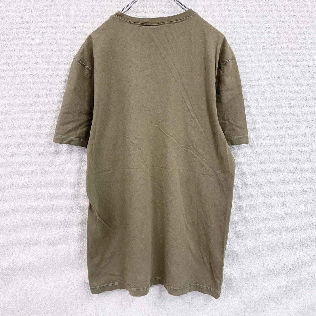SOUTHERN　半袖プリントTシャツ　カーキ　XLサイズ カットソー メンズ 古着