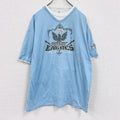EAGLES　半袖プリントTシャツ　バンドＴ　水色　ライトブルー　2XLサイズ　　古着