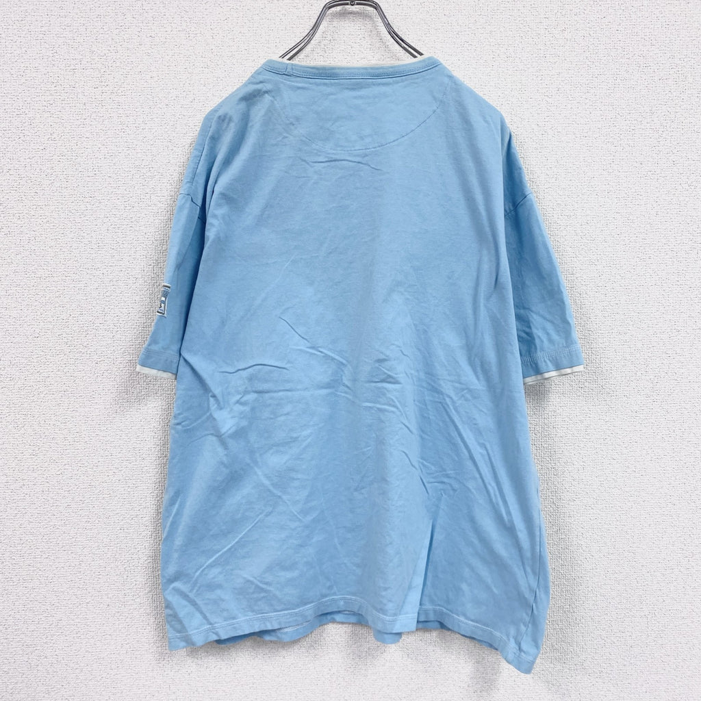 EAGLES　半袖プリントTシャツ　バンドＴ　水色　ライトブルー　2XLサイズ　　古着