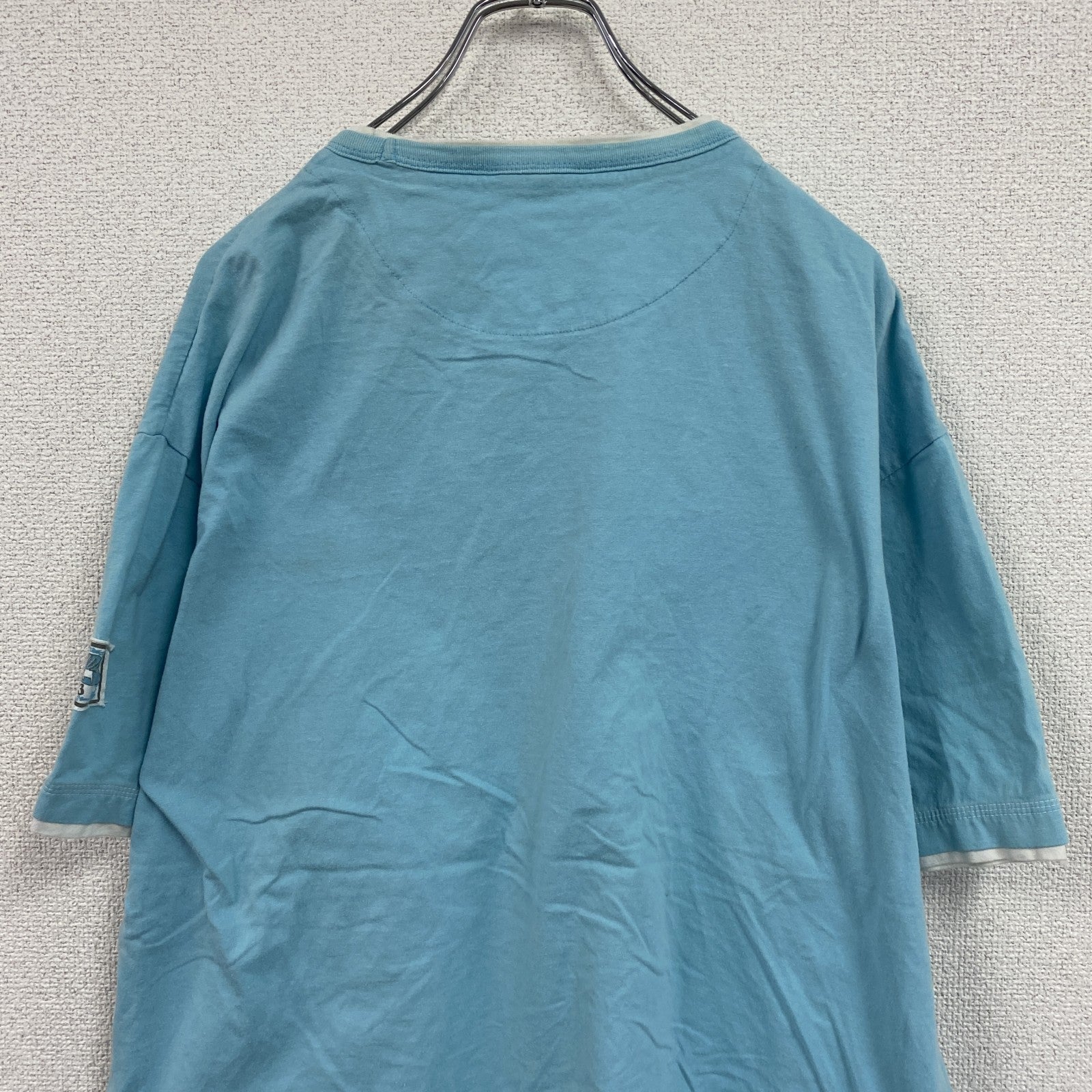 EAGLES　半袖プリントTシャツ　バンドＴ　水色　ライトブルー　2XLサイズ　　古着