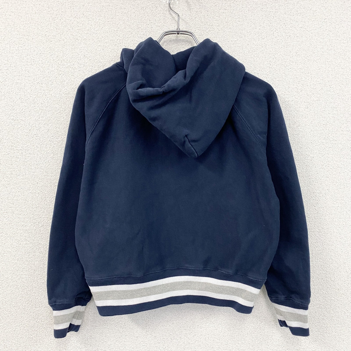Champion　チャンピオン　リバースウィーブ　スウェットパーカー/フーディー　カレッジロゴ　紺　ネイビー　Sサイズ　古着