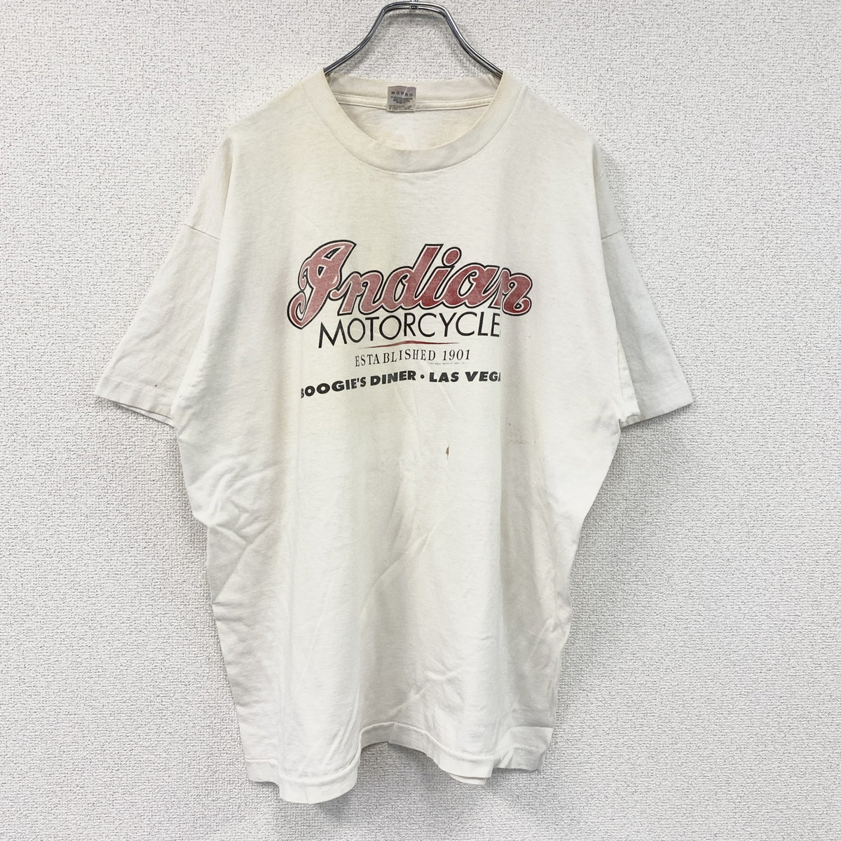 FRUIT OF THE LOOM　フルーツオブザルーム　半袖プリントTシャツ　シングルステッチ　白　ホワイト　XLサイズ カットソー メンズ コットン 古着