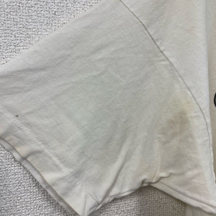 FRUIT OF THE LOOM　フルーツオブザルーム　半袖プリントTシャツ　シングルステッチ　白　ホワイト　XLサイズ カットソー メンズ コットン 古着