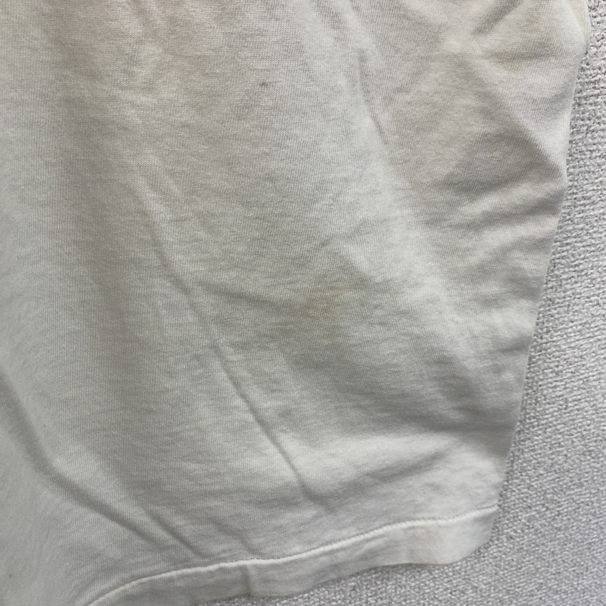 FRUIT OF THE LOOM　フルーツオブザルーム　半袖プリントTシャツ　シングルステッチ　白　ホワイト　XLサイズ カットソー メンズ コットン 古着