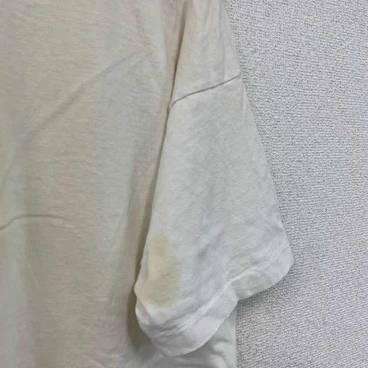 FRUIT OF THE LOOM　フルーツオブザルーム　半袖プリントTシャツ　シングルステッチ　白　ホワイト　XLサイズ カットソー メンズ コットン 古着