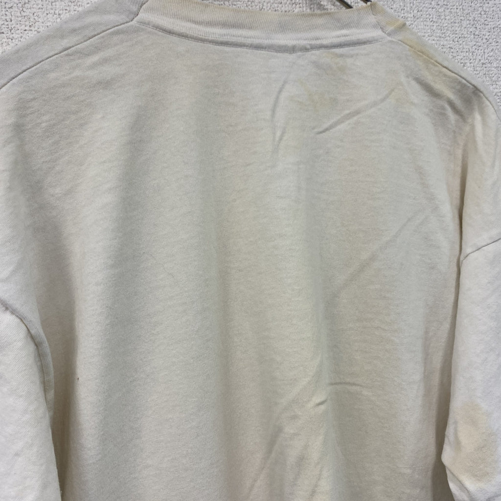 FRUIT OF THE LOOM　フルーツオブザルーム　半袖プリントTシャツ　シングルステッチ　白　ホワイト　XLサイズ カットソー メンズ コットン 古着