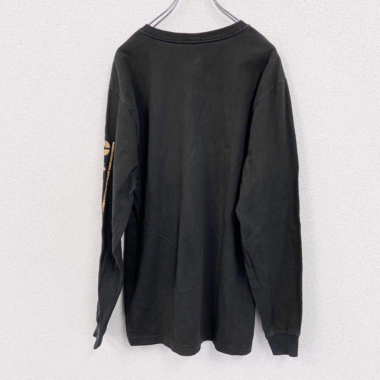 Carhartt　カーハート　長袖プリントTシャツ/ロンT　ポケT　黒　ブラック　Sサイズ