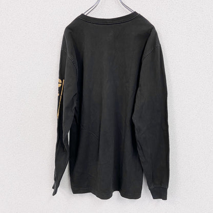 Carhartt　カーハート　長袖プリントTシャツ/ロンT　ポケT　黒　ブラック　Sサイズ