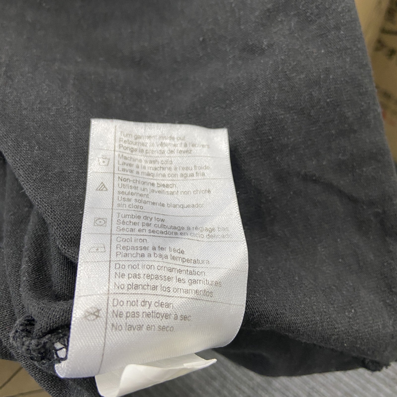 Carhartt　カーハート　長袖プリントTシャツ/ロンT　ポケT　黒　ブラック　Sサイズ　古着