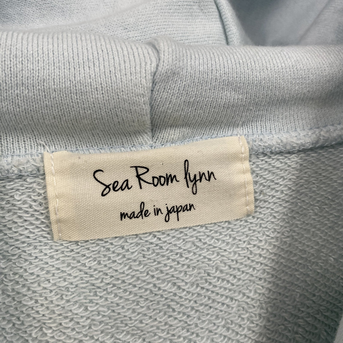 Sea Room Lynn　シールームリン　スウェットパーカー/フーディー　フラップポケット　水色　ライトブルー　Fサイズ　古着