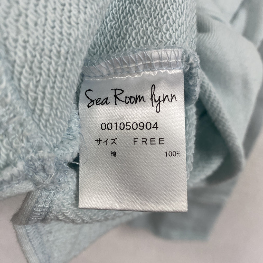 Sea Room Lynn　シールームリン　スウェットパーカー/フーディー　フラップポケット　水色　ライトブルー　Fサイズ　古着