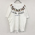 Hanes　ヘインズ　半袖プリントTシャツ　シングルステッチ　白　ホワイト　XLサイズ カットソー メンズ コットン 古着