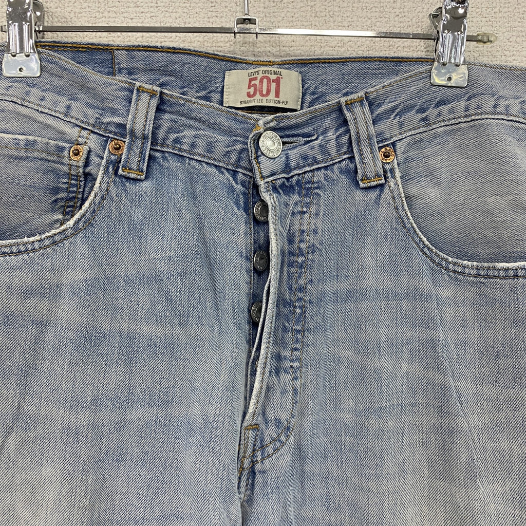 Levi’s　リーバイス　501　デニムパンツ/ジーンズ　ボタンフライ　縦落ち　インディゴ　W33サイズ　古着