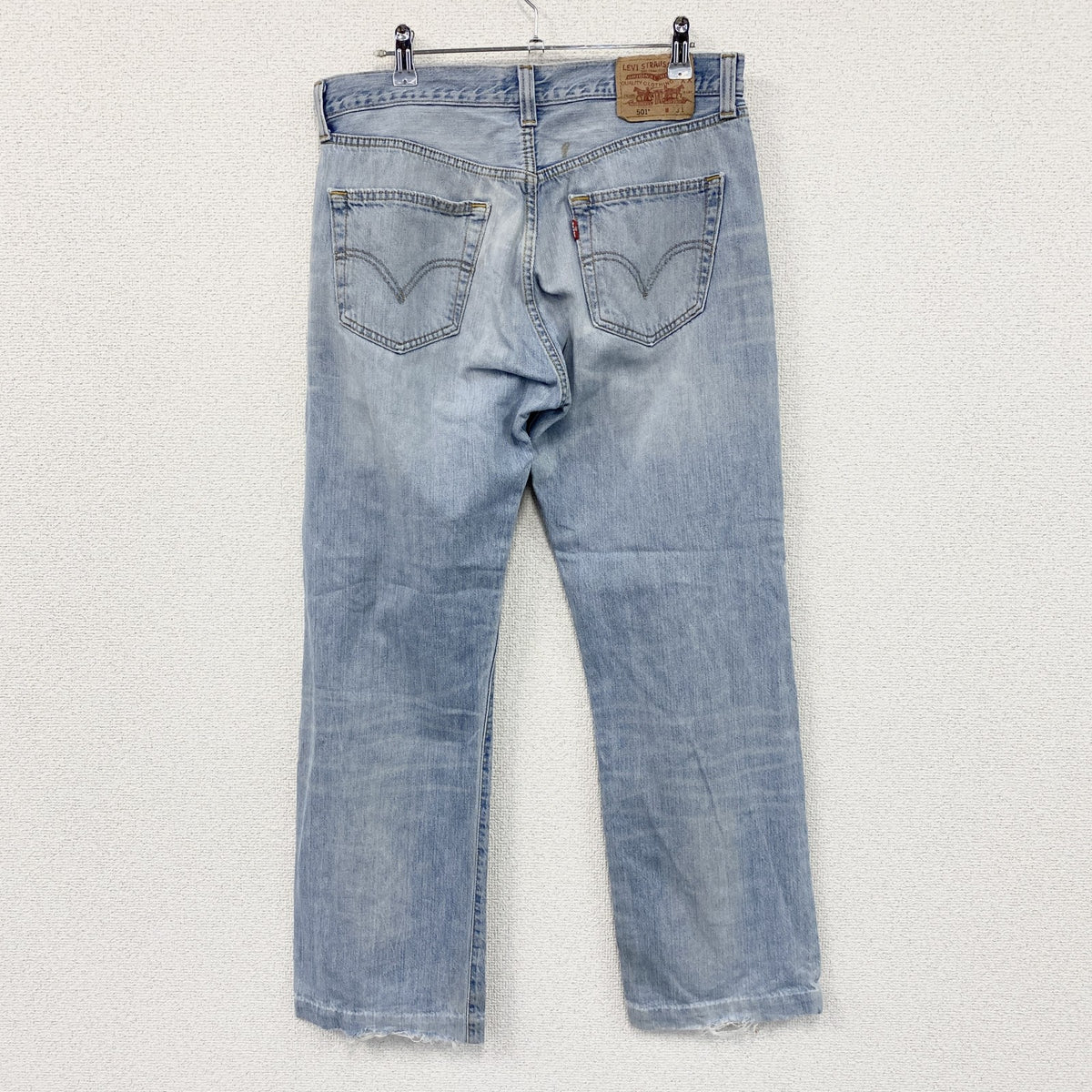 Levi’s　リーバイス　501　デニムパンツ/ジーンズ　ボタンフライ　縦落ち　インディゴ　W33サイズ　古着