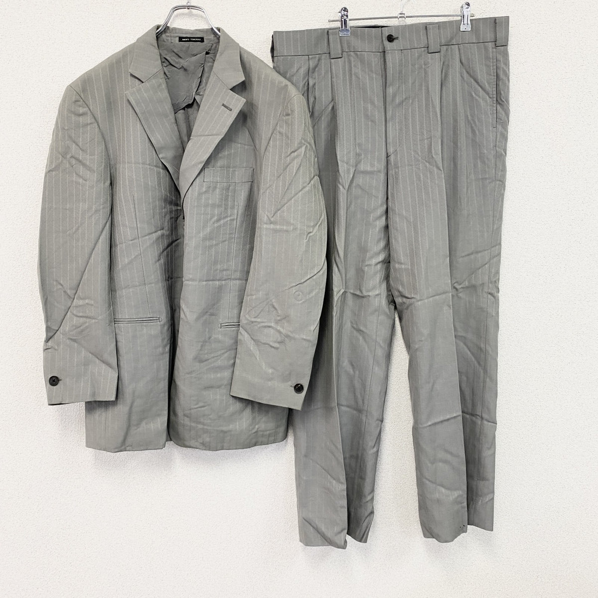 MEN'S TENORAS　メンズティノラス　セットアップ　スーツ　灰色　グレー　Fサイズ　古着