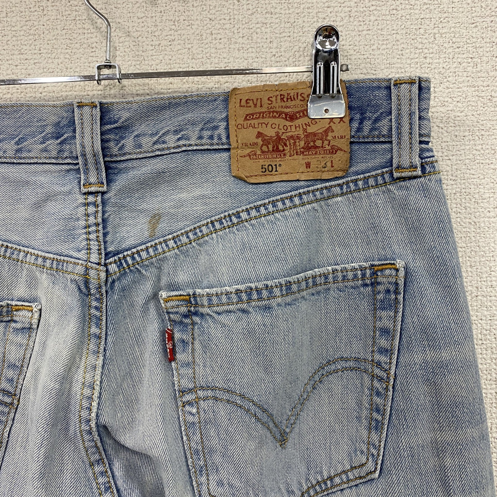 Levi’s　リーバイス　501　デニムパンツ/ジーンズ　ボタンフライ　縦落ち　インディゴ　W33サイズ　古着