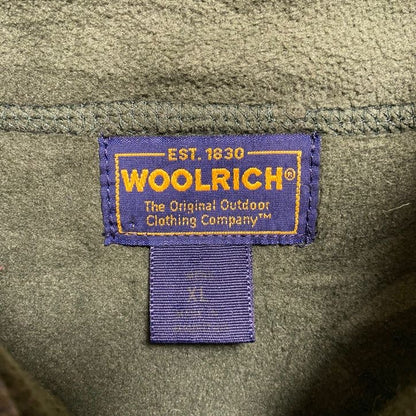 古着 used　WOOLRICH ウールリッチ　長袖ハーフジップニット　セーター　ハイネック　カーキ　ビックシルエット　XLサイズ