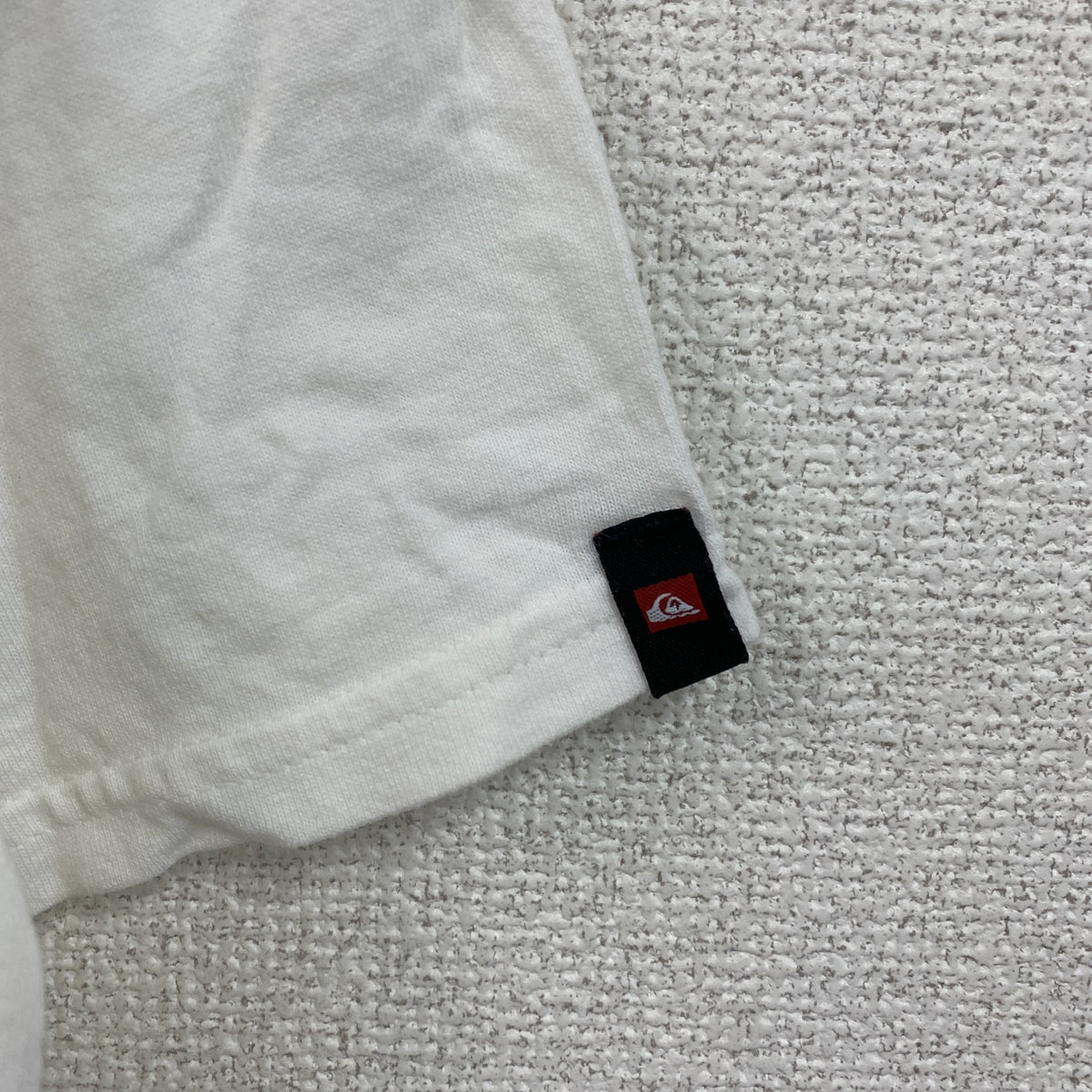 ～00s　Quiksilver　クイックシルバー　半袖Tシャツ　3連プリント　ヴィンテージ　白　ホワイト　Lサイズ　古着