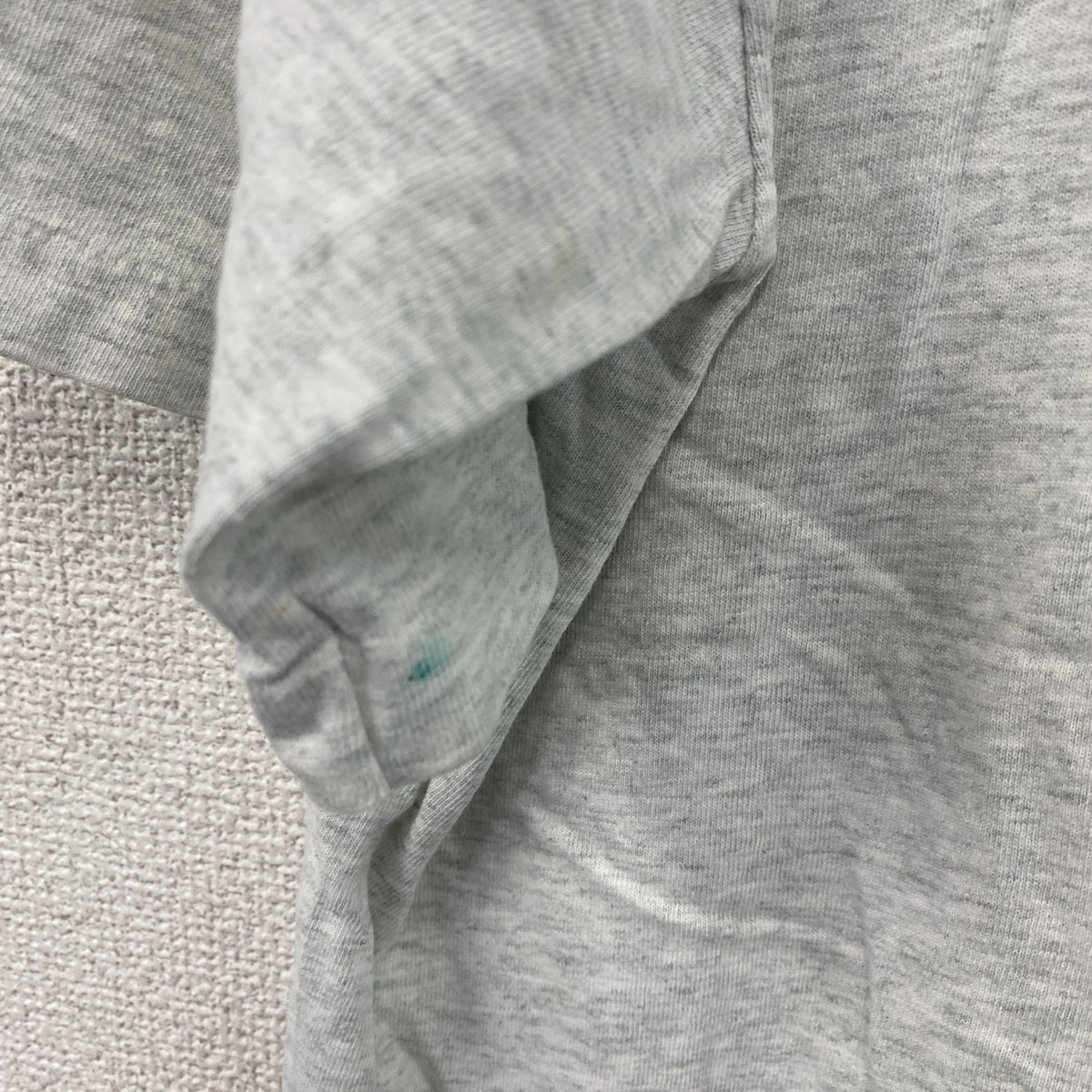 FRUIT OF THE LOOM　フルーツオブザルーム　半袖プリントTシャツ　シングルステッチ　霜降りグレー　Lサイズ カットソー メンズ コットン 古着