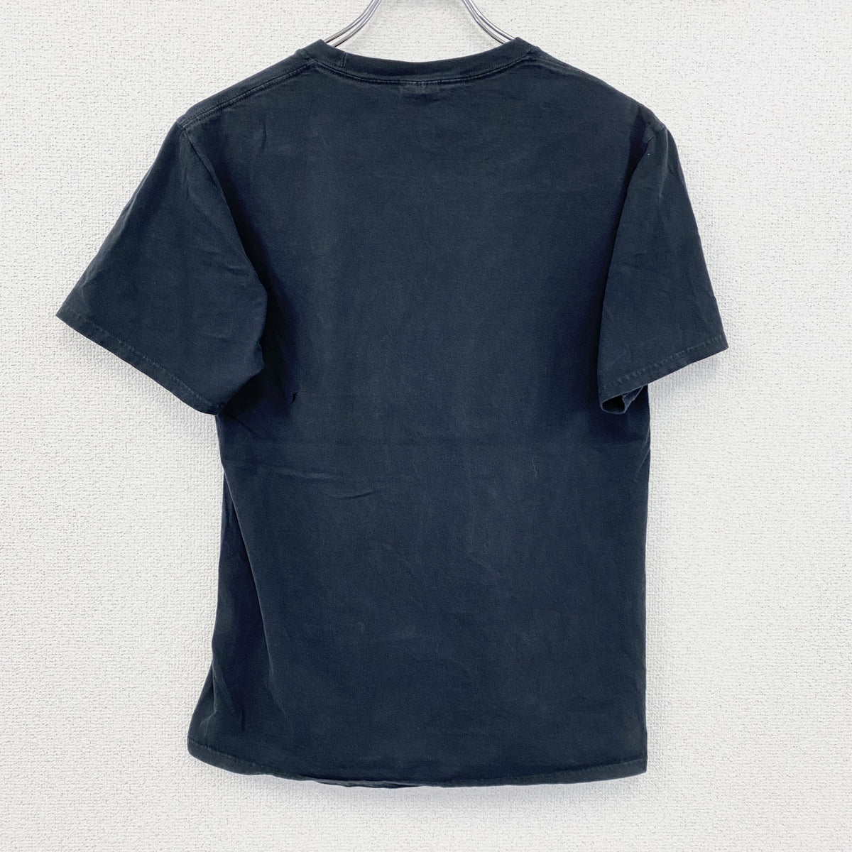 PORT&COMPANY　半袖プリントパロディTシャツ　アンクルサム　I want you　星条旗　黒　ブラック　Sサイズ　古着