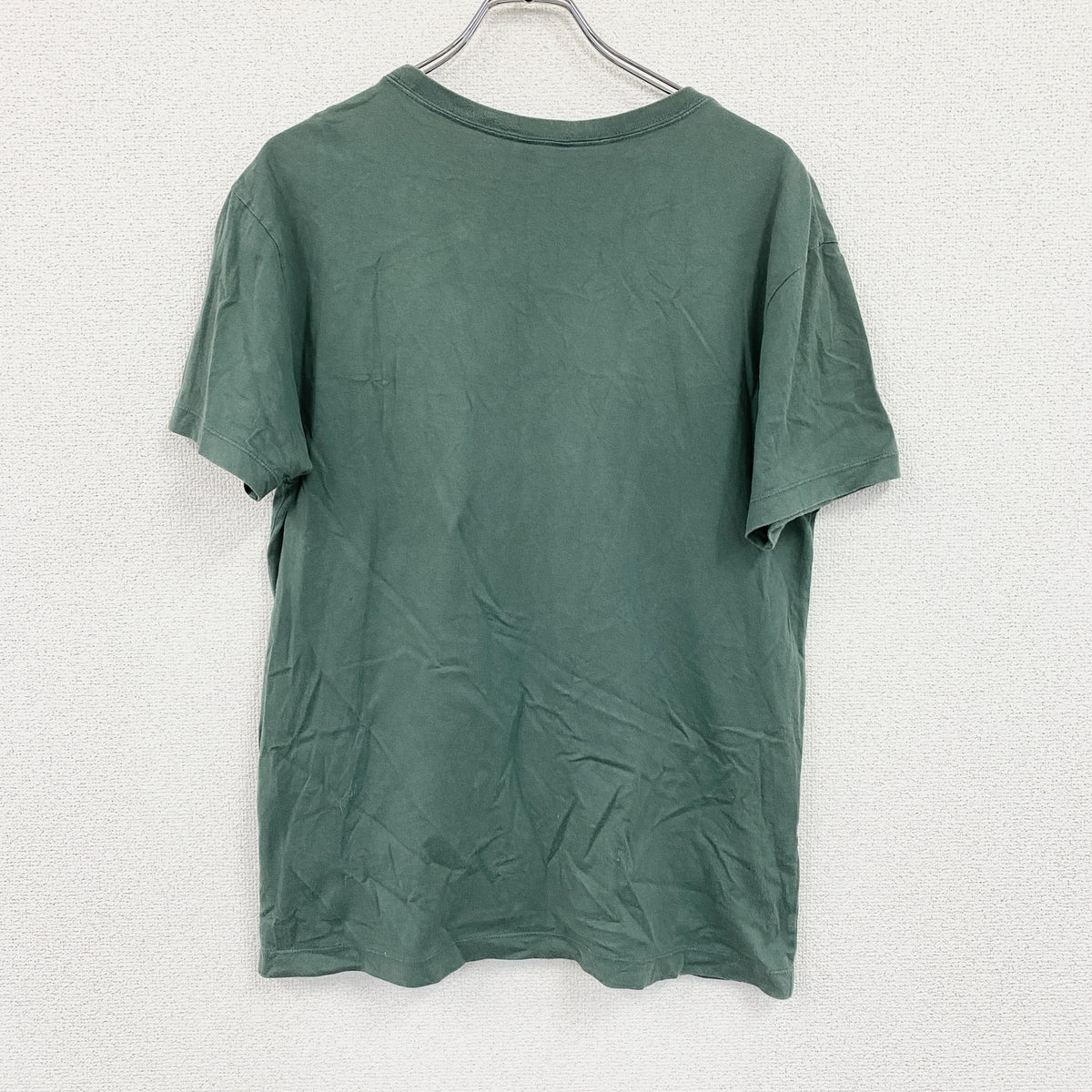 LYFT　リフト　JAPAN × United Kingdom　半袖Tシャツ　4連プリント　緑　グリーン　Lサイズ　古着