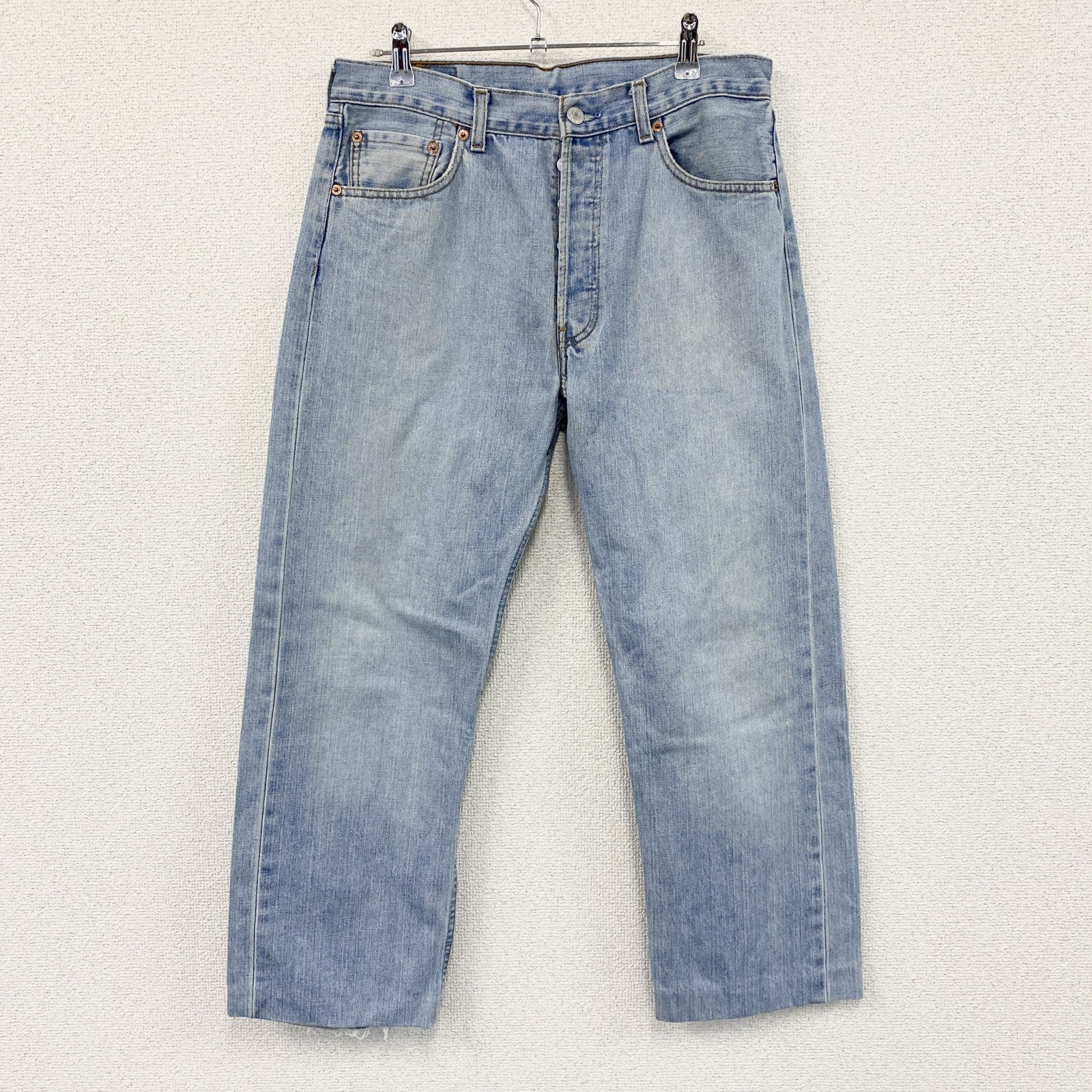 Levi’s　リーバイス　501　デニムパンツ/ジーンズ　ボタンフライ　縦落ち　インディゴ　W33サイズ　古着