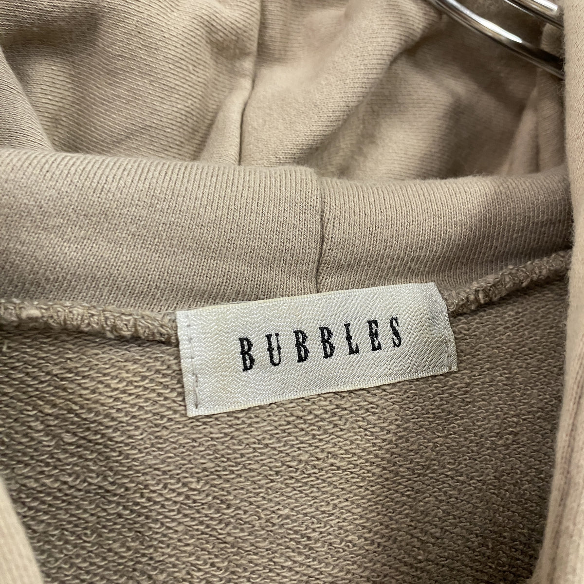 BUBBLES　バブルス　スウェットパーカー/フーディー　ベージュ　Fサイズ　古着　
