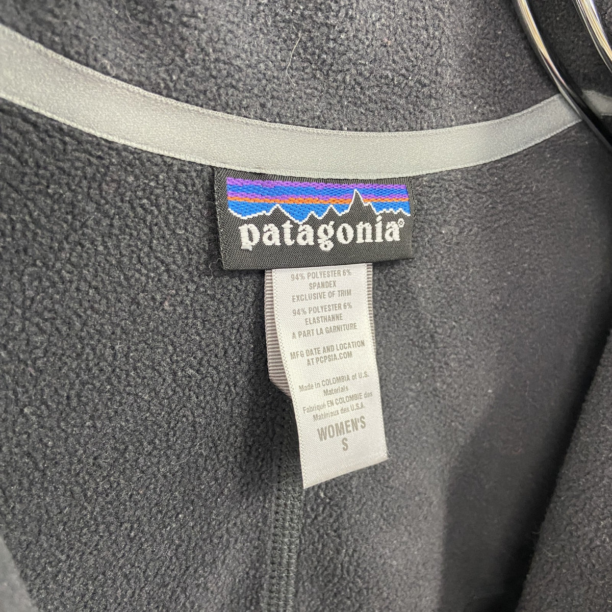 Patagonia　パタゴニア　ハーフジッププルオーバージャケット　灰色　ダークグレー　Sサイズ トレーナー スウェットトップス レディース 古着