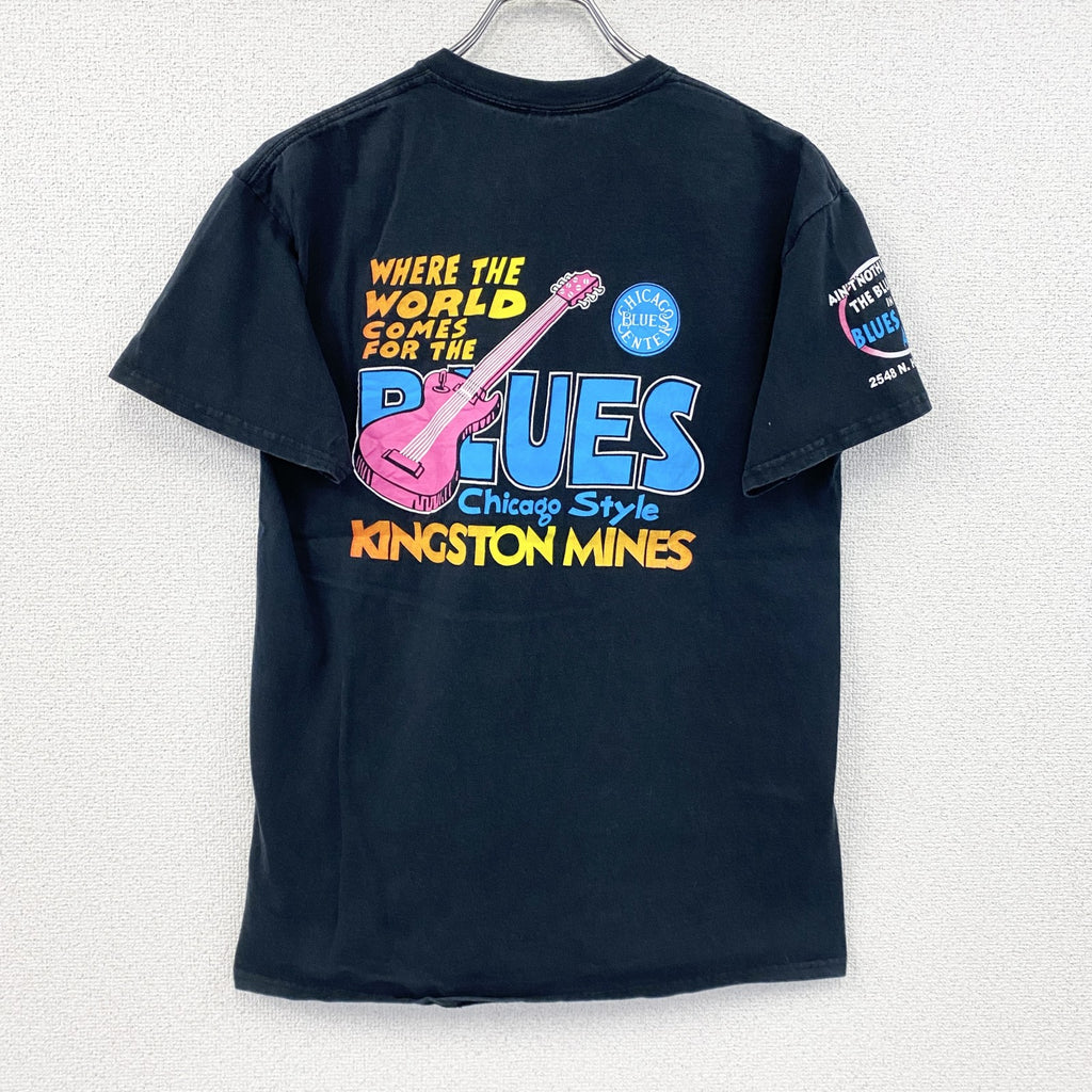 GILDAN　ギルダン　半袖プリントTシャツ　黒　ブラック　Mサイズ　古着