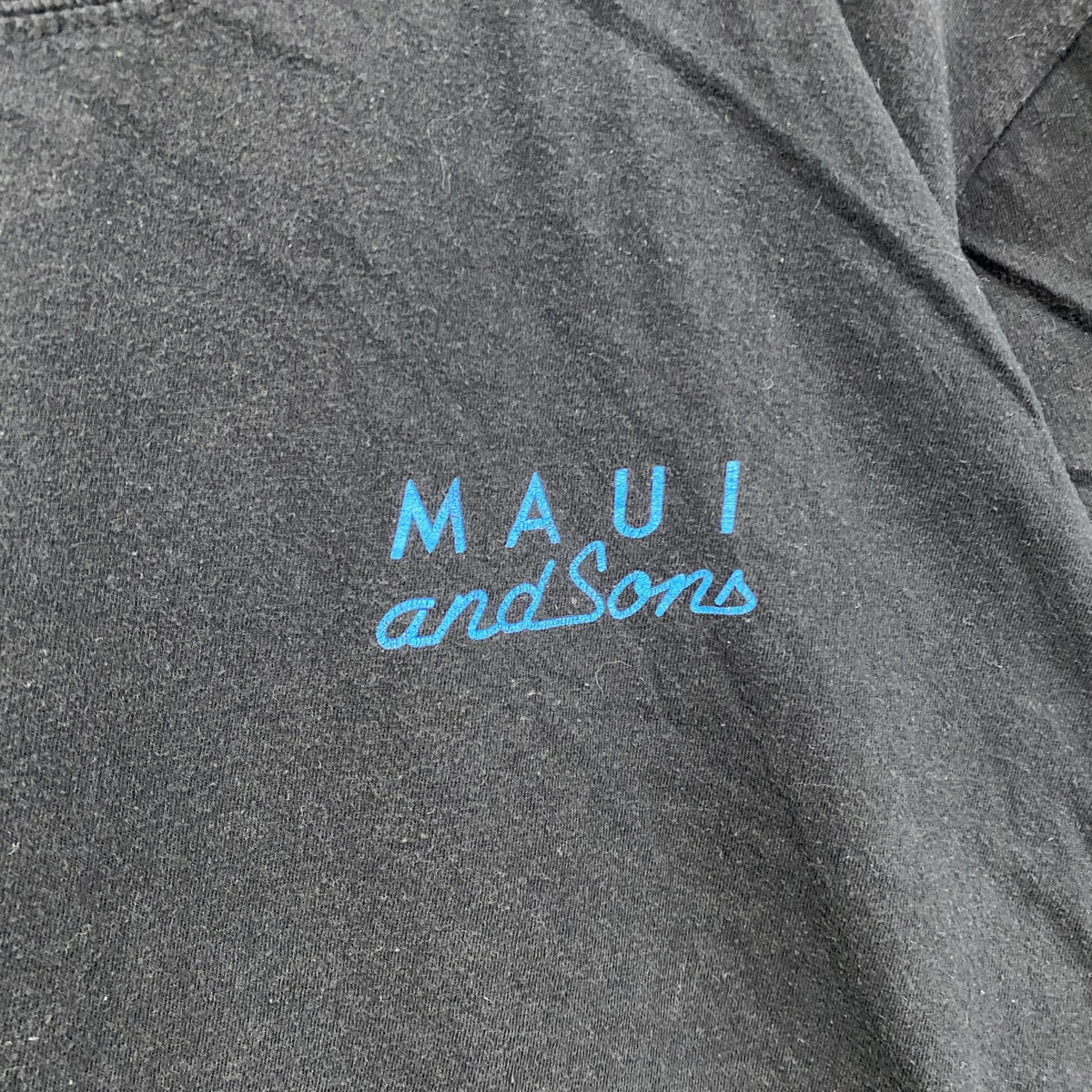 MAUI and Sons 　半袖プリントTシャツ　黒　ブラック　Lサイズ　古着