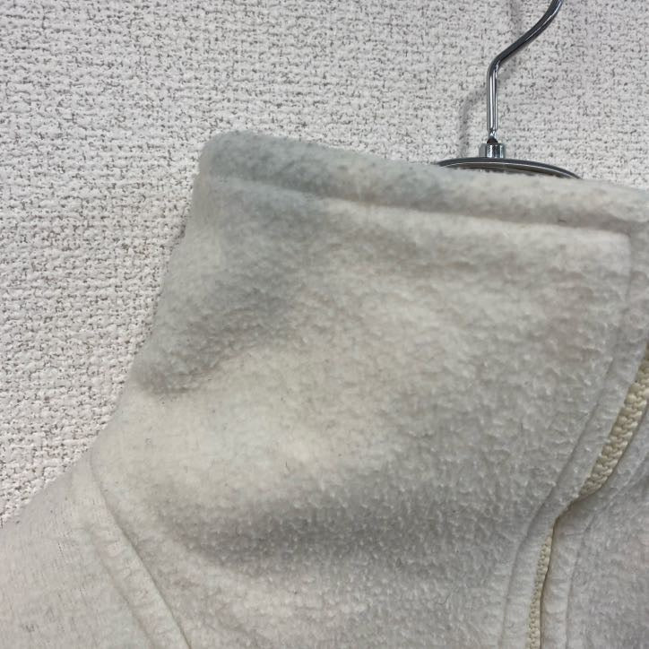 80s　Stats　ハーフジップフリースプルオーバージャケット/ボアジャケット　ヴィンテージ　白　ホワイト　XLサイズ