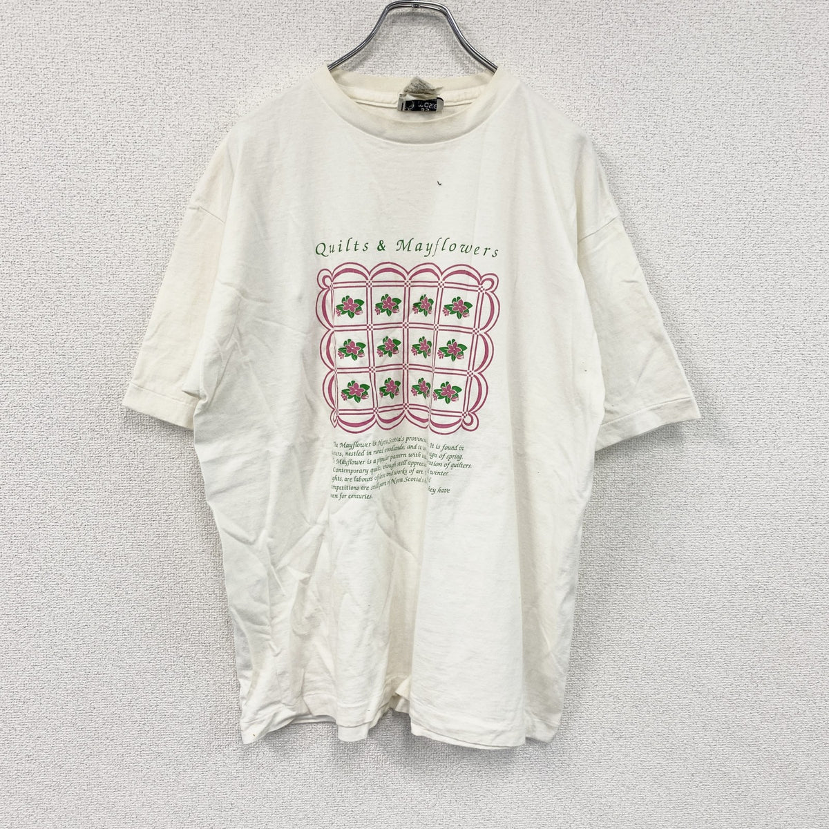 Gym Master　ジムマスター　半袖プリントTシャツ　シングルステッチ　白　ホワイト　XLサイズ　古着