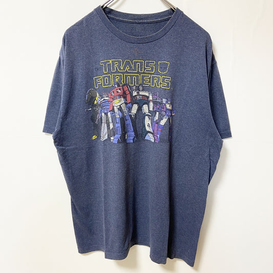 古着 used　トランスフォーマー TRANSFORMERS　半袖プリントTシャツ　アニメ　クルーネック　春夏服　Mサイズ