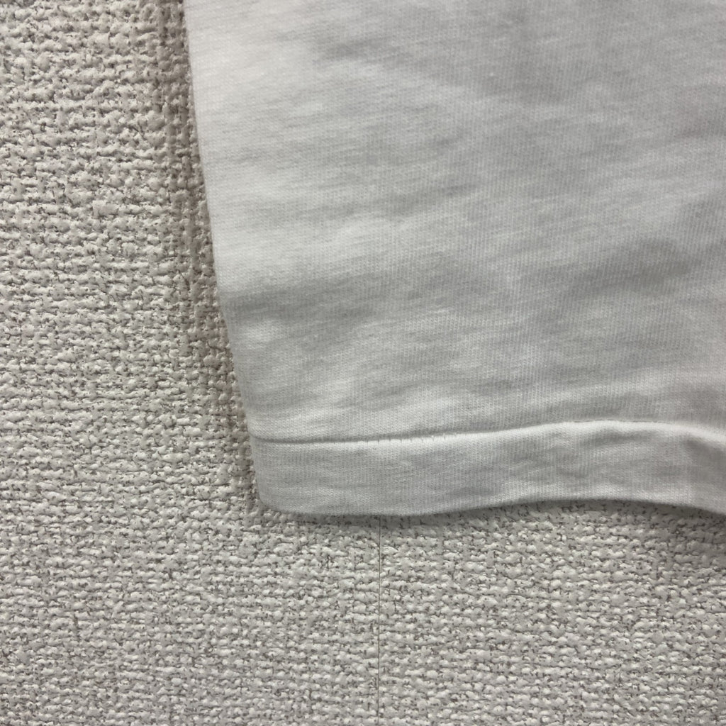 90s　Hanes　ヘインズ　半袖プリントTシャツ　ヴィンテージ　シングルステッチ　白　ホワイト　Lサイズ　古着
