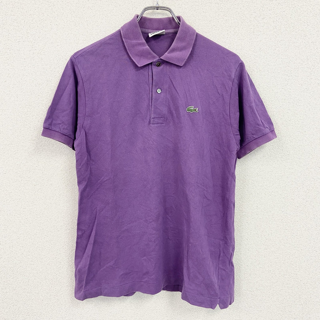LACOSTE　ラコステ　半袖ポロシャツ　紫　パープル　3サイズ　古着