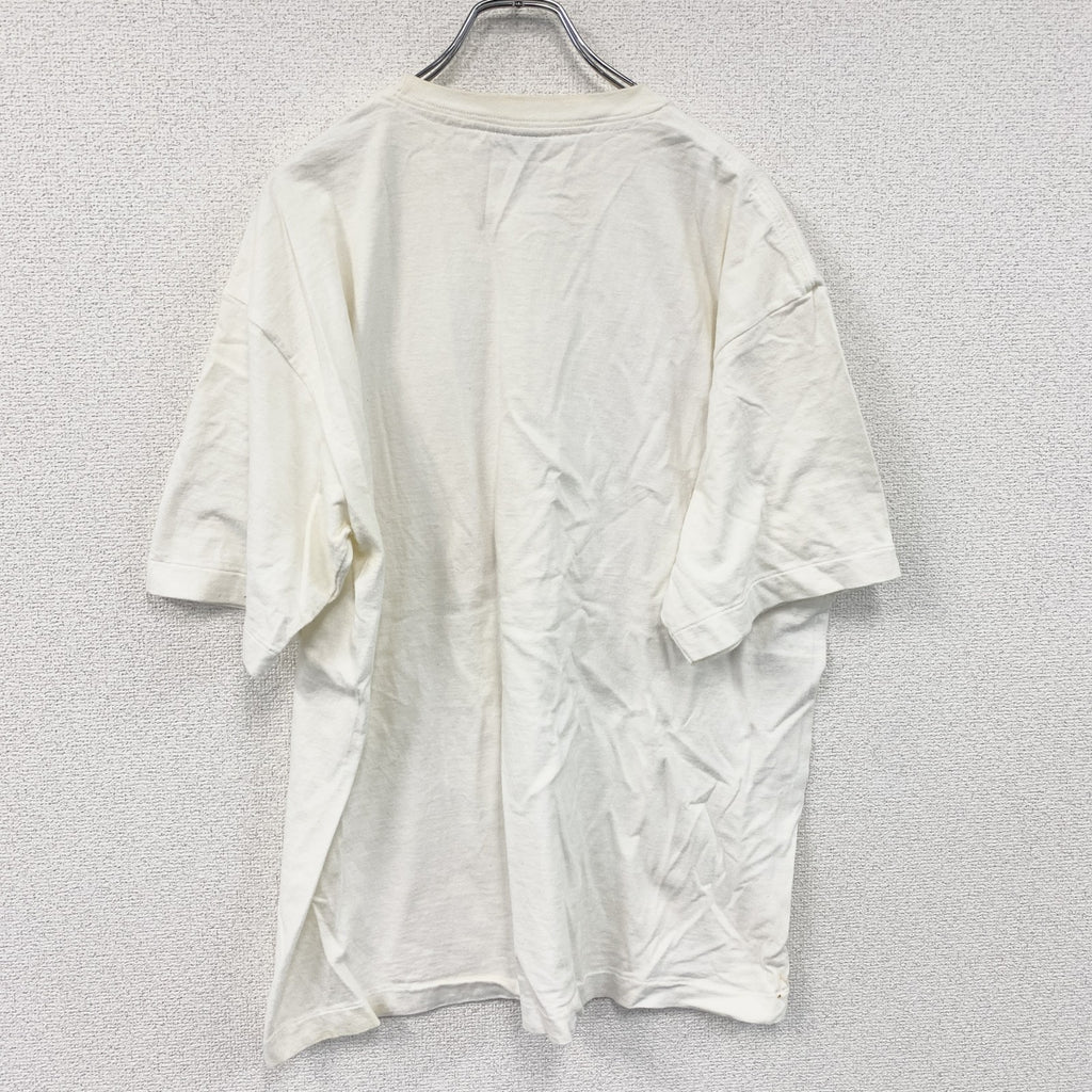 Gym Master　ジムマスター　半袖プリントTシャツ　シングルステッチ　白　ホワイト　XLサイズ　古着