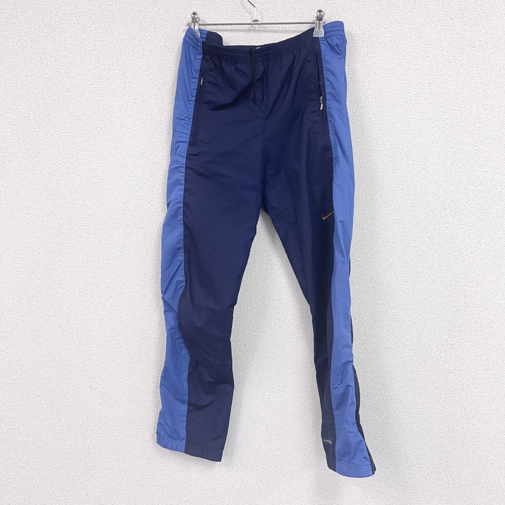90s　NIKE　ナイキ　NIKE-FIT　ピステパンツ/ウィンドパンツ　スウッシュロゴ　紺　ネイビー　Sサイズ　　ヴィンテージ　古着