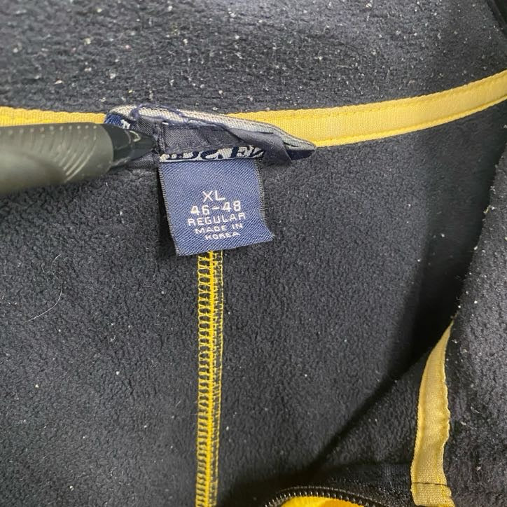 ～00s　LAND’S END　ランズエンド　フルジップフリースジャケット/ボアジャケット　ヴィンテージ　黄色　イエロー　XLサイズ