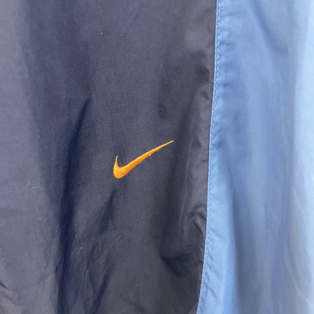 90s　NIKE　ナイキ　NIKE-FIT　ピステパンツ/ウィンドパンツ　スウッシュロゴ　紺　ネイビー　Sサイズ　　ヴィンテージ　古着